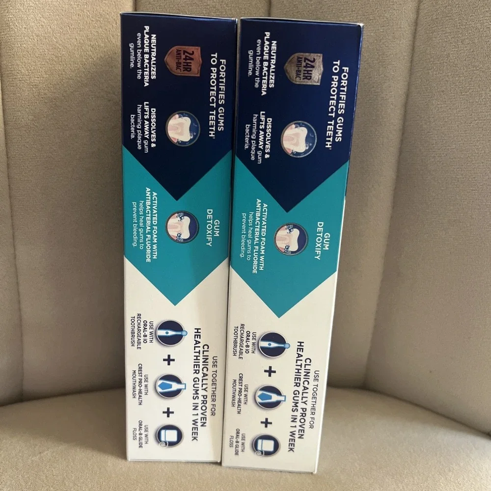 2pk Crest Pro-Health Gum Detoxify Toothpaste 4.8oz Large Size EXP 05/2028
